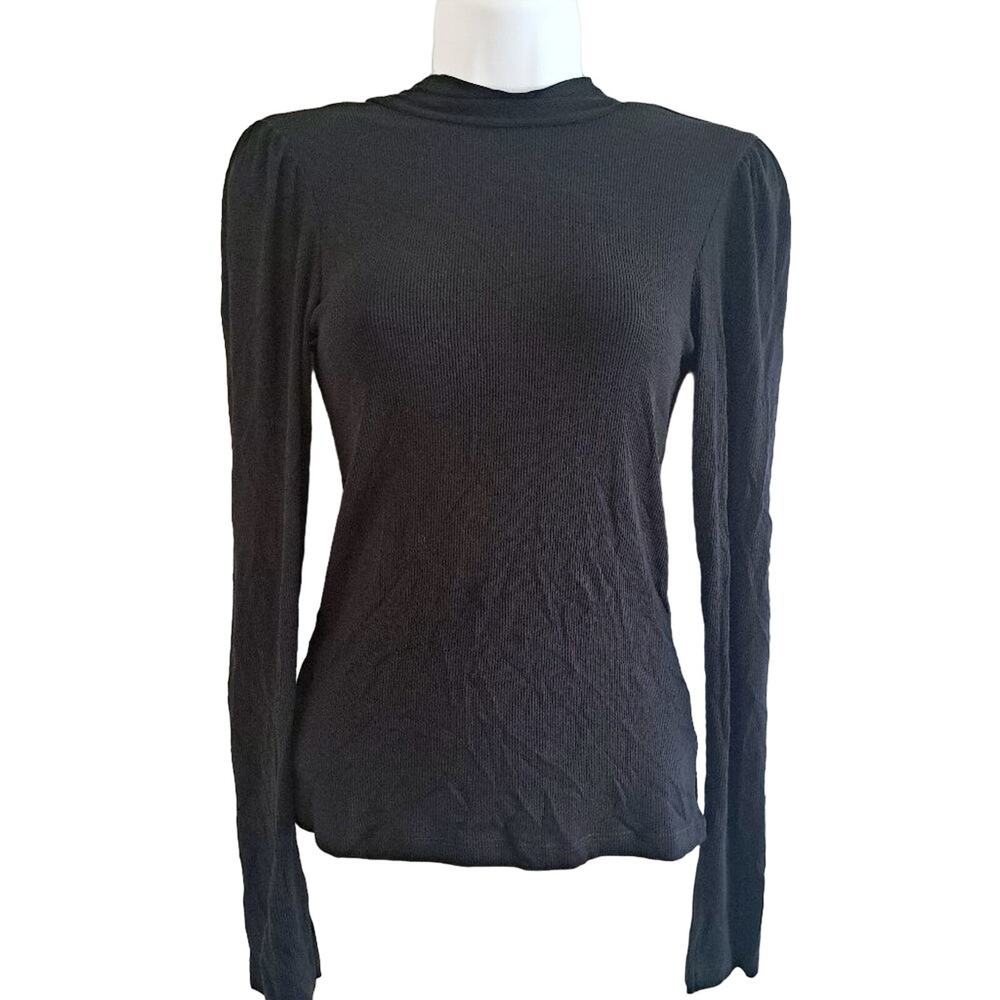 LNA Micro Rib Open Back Top